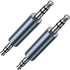 3.5mm Male to Male Audio Adapter 3.5mm Stereo Male Coupler Adapter Connector, 3.5mm 1/8" TRS Stereo Plug Jack Adapter, Compatible with Car AUX Aud...
