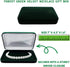 Forest Green Velvet Necklace Gift Box Travel Storage Display Case 7x4.3...