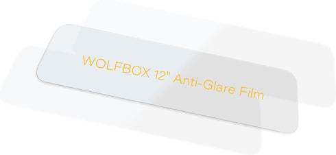 WOLFBOX 12inch PET Anti-Glare Film for Rear View Mirror Camera, Interior Rearview Mirror Anti Glare Membrane Anti-Scratch Sticker Safe Driving Pro...