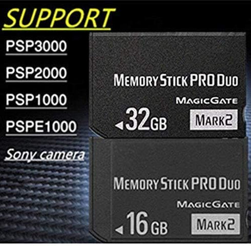 MS 16GB (MARK2) Original Memory Stick Pro Duo High Speed 16gb PSP Camera Memory Cards...