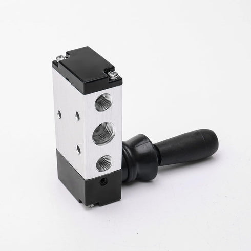 JIUWU 4H210-085 Way Pneumatic Air Hand Lever Operated Valve Solenoid Valve Port 1/4 Inches Manual Control Valves...