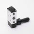 JIUWU 4H210-085 Way Pneumatic Air Hand Lever Operated Valve Solenoid Valve Port 1/4 Inches Manual Control Valves...