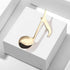 Minimalist Music Note Brooch Lapel Pin for Women Men Cute Simple Gold Plated Musical Pins Scarf Jackets Dress Suit Shirt Bag Hat Brooches Musician...
