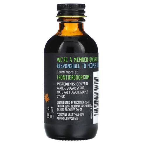 Frontier Co-op Non-Alcoholic Maple Flavor, 2 Ounce, Rich Maple Taste For Baked Beans, Sweet Potatoes, Alcohol Free Maple...