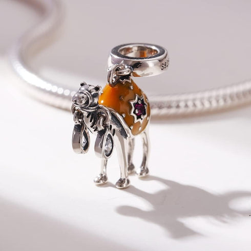 Camel Charm Pendant 925 Sterling Silver Lucky Animals Desert Hump Lover Bead Charms for Pandora Bracelet Women Gifts...