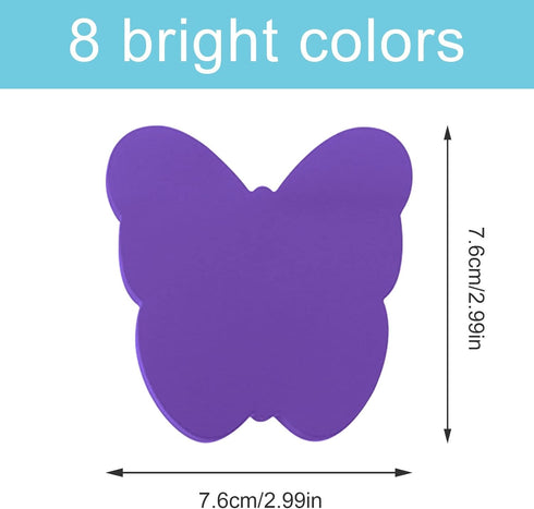 Sticky Notes, 560 Sheets 3 × 3 Inches Butterfly Shape Self Sticky Notes Pad, Colour Sticky Notes, Bright Colors Self-Stick Pads for Home Office No...