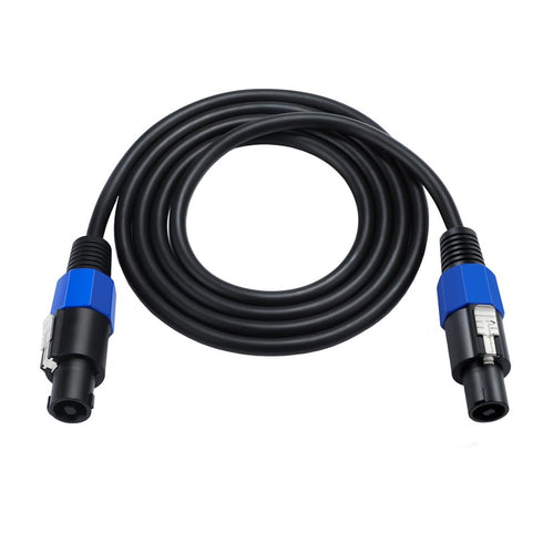 10ft Speakon Speaker Cable, 18 Gauge(AWG) 2 Conductors, Twist Lock Speakon Male to Speakon Male Adapter Connector Audio Cable for Speakers, Mixer,...