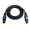 10ft Speakon Speaker Cable, 18 Gauge(AWG) 2 Conductors, Twist Lock Speakon Male to Speakon Male Adapter Connector Audio Cable for Speakers, Mixer,...