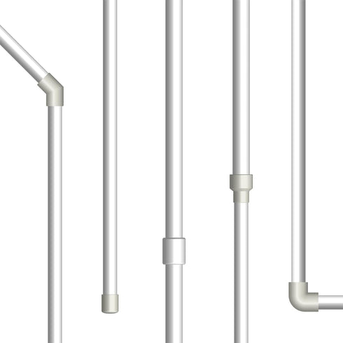 uxcell 50Pcs Aquarium Air Valve Connector, 13/64"(5mm) OD Transparent L-shaped Aquarium Airline Tubing Connector for Fish Tank Pond Air Line...