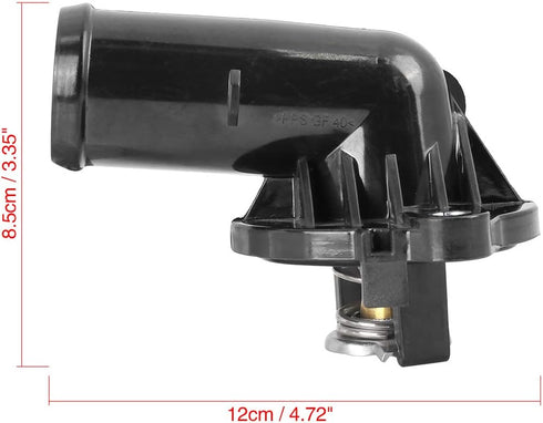 X AUTOHAUX Car Auto Thermostat Housing 5184977AE 5184977AD for Dodge Charger 2011-2018...