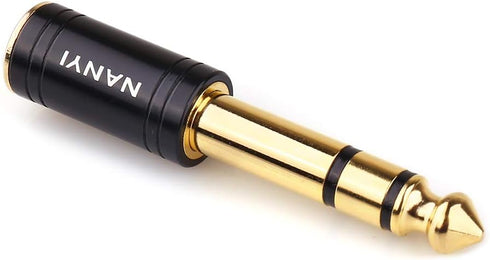 NANYI 1/4'' Male to 1/8'' Female Stereo Headphone Adapter Connect Cable, Upgrade 6.35mm Jack Stereo Socket Male to 3.5mm Jack Stereo Plug Female f...
