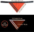 Reflective Dog Bandana Velcro Safety Scarf 2 Pack Orange Dog Reflective Gear...