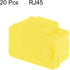 uxcell 20pcs RJ45 Silicone Protectors Ethernet Hub Port Anti Dust Cap Cover, Yellow...