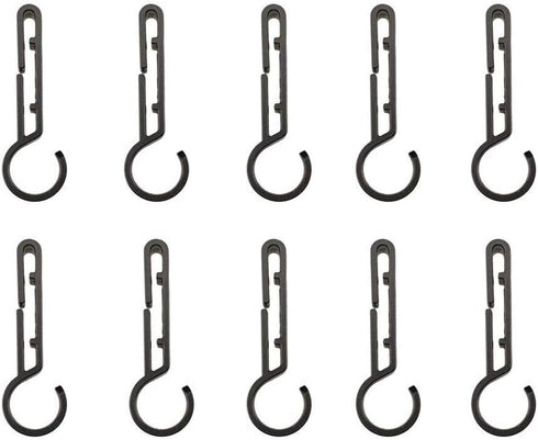 COSOOS Hardhat Clips for Headlamp,10-Pack Headlamp Hooks for Helmet, Safety Cap, Hard Hat Light Clips, Hardhat Accessory, Easily Mount Head Lamp o...