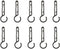 COSOOS Hardhat Clips for Headlamp,10-Pack Headlamp Hooks for Helmet, Safety Cap, Hard Hat Light Clips, Hardhat Accessory, Easily Mount Head Lamp o...