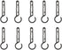COSOOS Hardhat Clips for Headlamp,10-Pack Headlamp Hooks for Helmet, Safety Cap, Hard Hat Light Clips, Hardhat Accessory, Easily Mount Head Lamp o...