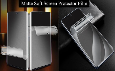 [2+2 Pack Matte Screen Protector Designed for Samsung Galaxy S24 Ultra Screen Protector, 2PCS Soft Screen Protector Film+2 Pack Clear Camera Lens ...
