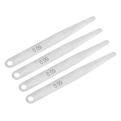 uxcell Metric Thickness Feeler Gauge 0.09mm Stainless Steel Measuring Tool for Gap Width 4pcs...