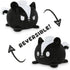 TeeTurtle - The Original Reversible Skunk Plushie - Black + White - Show your mood without saying a word!...