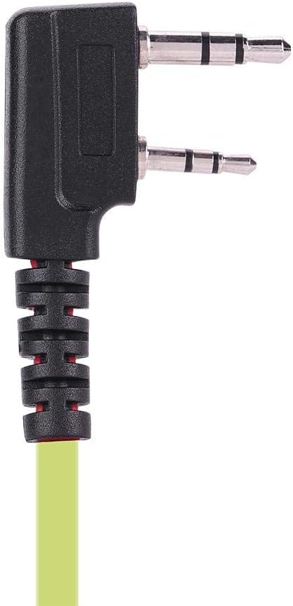 Earphone for Walkie Talkie Radio, 118 cm /46.46 Inch Headset for K Head 2Pin Walkie Talkie Radio, Mic Headphone for Policeman or Security Guards(G...