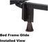 Home's Place Steel Stem Bed Frame Feet to Replace Wheels. Replacement Feet Make Your Bed Sturdy and Protect Floor. Easy to Install. Set of 6...
