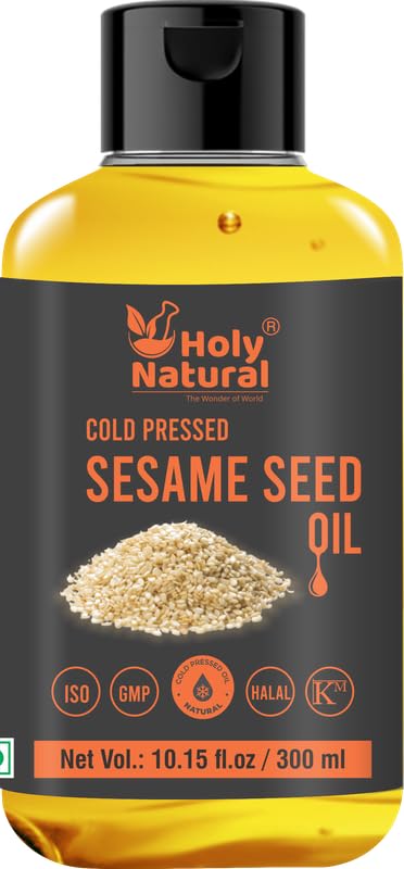 Sesame Seed Oil I Extra Virgin Cold-Pressed, No GMO,Untreated and Unrefined Sesame Seed Oil –Grate for Cooking & Flavor Enhancer in Many Cuisines ...