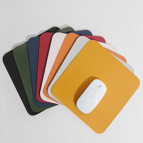 1X Mouse Pad, Square Non-Slip Waterproof Thickened Double Sided PVC Leather Mouse Mat for Gaming Office Home - Orange (22 * 22cm)...