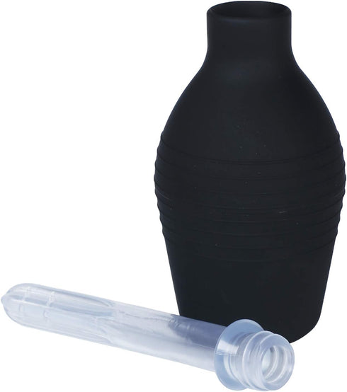 Anal Douche Enema Bulb Vaginal Douche Enema Cleaner for Women’s or Man’s Health (500ml Black and Transparent)...