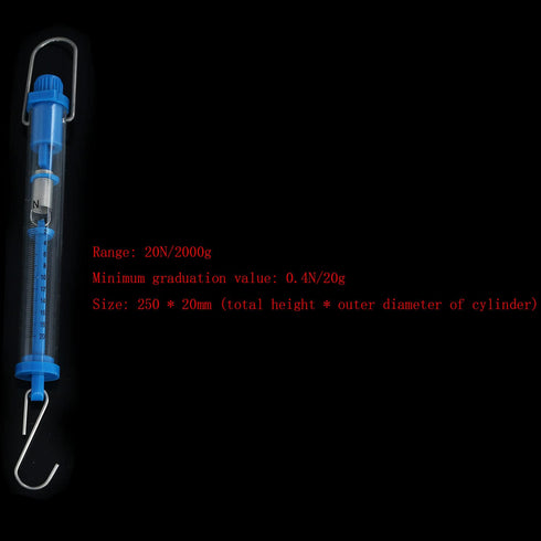Spring Scale TAODAN 5PCS 5 Sizes Scientific Plastic Transparent Tubular Spring Balance, Hanging Tube Spring Scale, 1N, 5N, 10N, 20N, 30N...