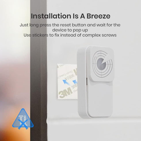 BroadLink FastCon Smart Radar Motion Sensor - Wireless Human Sensor Detector for Remote Monitoring and Smart Home Automation, Broad Detection Rang...