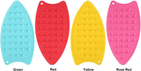 Silicone Iron Hot Protection Rest Pad Mat, Safe Surface Iron Stand Mat Ironing, 27 x 14 x 0.7cm / 10.63 x 5.51 x 0.28in (Yellow)...