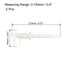 uxcell Vernier Caliper 150mm 6 Inch Metric Mini Double Scale Plastic Ruler Measuring Tool for Inside Outside Depth White 2pcs...