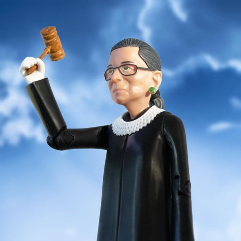 FCTRY Ruth Bader Ginsburg Political Action Figure - RBG Collectible, Novelty Figurine 2024 - RBJ Bobblehead-Inspired Gifts & Souvenirs - Funny Gag...