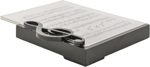 BroadwayGifts Co Black Treble Clef and Sheet Music 5 inch Acrylic Table Top Picture Frame...