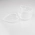 24 Pieces 2.4 oz Heart Shaped Slime Storage Containers Transparent Small Plastic Box with Hinged Lids...