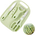 Mini Travel Cutting Board Set, 4 Pcs Portable Mini Camping Plastic Cutting Board & Knife, Fruits & Vegetable Peeler Scissors(Green)...