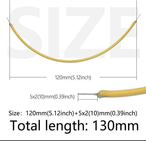 Warm Edison Bulb LED Filament Lamp Parts Flexible Filament 130mm 300mm Edison Bulb 3v Cob LED Filament LED Bead Diodes Light Led Filament (300mm-w...