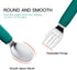 Baby Forks and Spoons Set Baby Training Utensils Self Feeding Toddler Silverware Silicone and Stainless Steel Kids and Toddler Utensil (Green Dino...