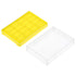 uxcell Centrifuge Tube Rack Storage Box, 96-Well 5.5mm Hole Dia Polypropylene Holder for 0.2ml Microcentrifuge Tubes Vials Samples, Blue Yellow Re...