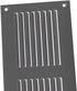 EUROPLAST 7x4 inch Vent Cover with Screen Mesh - Grey Register Vent Cover - Metal Air Return Grill - HVAC Vent Register for Home Improvement - Cei...