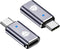 USB C-to Lightning Adapter, 35W PD Connector, 2 Piece Set, Compatible with iPhone 15 Series and Other C Type Devices, Fast Charge, Grey Design, Su...