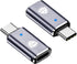 USB C-to Lightning Adapter, 35W PD Connector, 2 Piece Set, Compatible with iPhone 15 Series and Other C Type Devices, Fast Charge, Grey Design, Su...