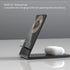 Wireless Charging Station Compact Sleek and Modern Design with 15 Watts Fast Charging Compatible with iPhone 15/14/13/12/11 Pro Max/XR/XS/8/8 Plus...