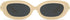 Retro Oval Sunglasses for Women Trendy Sun Glasses Classic Shades 90s Sunnies AP3651 Yellow/Grey...