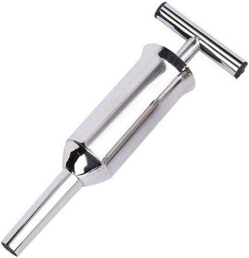 Stainless Steel Sausage Stuffer Tubes Filler Meat Filling Funnel Stuffer Tubes Sausage Filling Tools 28cm...