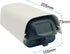 6 Inch Outdoor Weatherproof Small Duty Aluminum CCTV Housing Security Surveillance Camera Housing Camera Mount Enclosure Dust Cover Case...