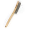 Wire Brush,Stainless Steel Wire Scratch Brush for Cleaning Rust with 14" Long Curved Beechwood Handle,Large...