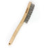 Wire Brush,Stainless Steel Wire Scratch Brush for Cleaning Rust with 14" Long Curved Beechwood Handle,Large...