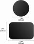 Phone Magnet,Magnet for Phone Case Car Mount,4 Piece Phone Magnet Plate,Metal Plates for Magnetic Mount(9 Rectangle and 9 Round) Magnet for Phone ...