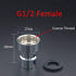 Faucet Quick Connector Adapter, Thead Connecting Faucet Aerator Adapter with Snap Quick Connector Fitting for Dishwasher Washing Machine (G1/2 Hos...